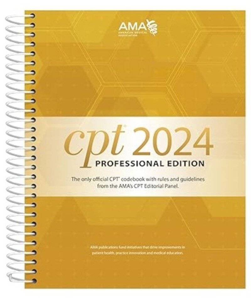 CPT Professional 2024 1st Edition – Official AMA Codebook (Spiral-Bound)