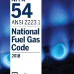 NFPA 54 ANSI Z223.1 National Fuel Gas Code 2018 Edition Book, ISBN 9781455916672