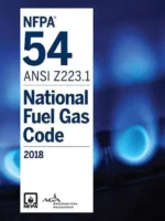 NFPA 54 ANSI Z223.1 National Fuel Gas Code 2018 Edition Book, ISBN 9781455916672