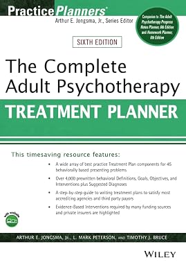 The Complete Adult Psychotherapy Treatment Planner – 6th Edition